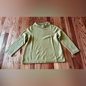 J. Crew Gustoso Cashmere Yellow/Green Cowl Neck Sweater with Jewels